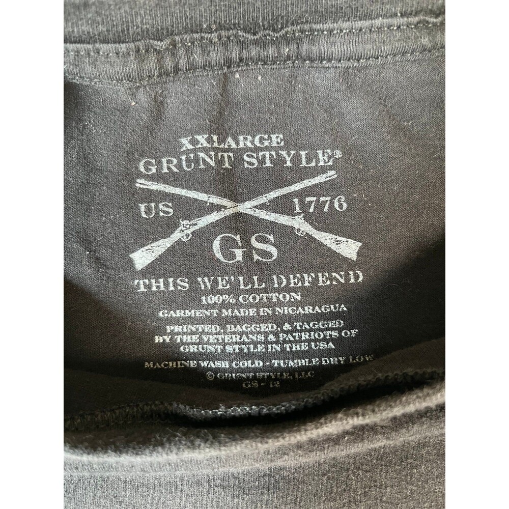 Grunt Style Patriot Seal mens t shirt XL navy never surrender - Picture 6 of 8